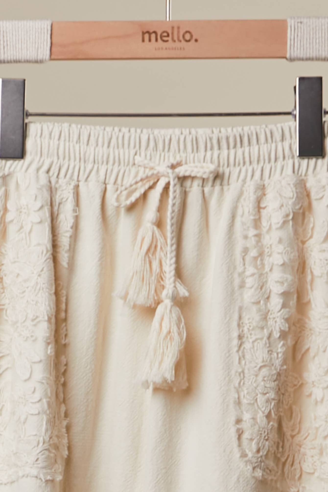 Mello. - Wholesale Pants - Women's - Lace Accents Patchwork Crochet Jogger Pants2