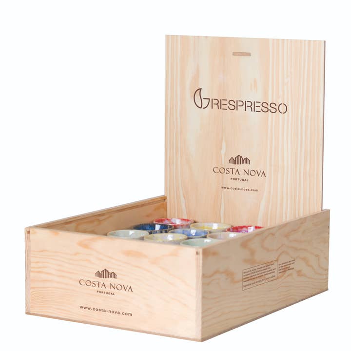 Set 40 Espresso Cups Multicolor Grespresso for wholesale by Costa Nova