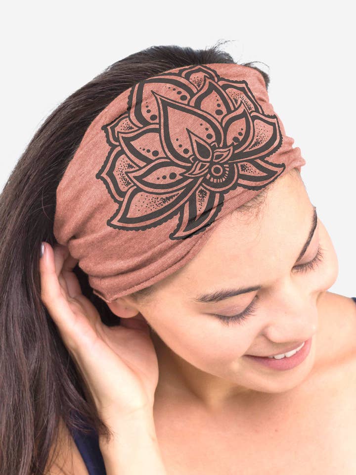 NEW! Jewel Lotus Boho Headband for wholesale by Soul Flower