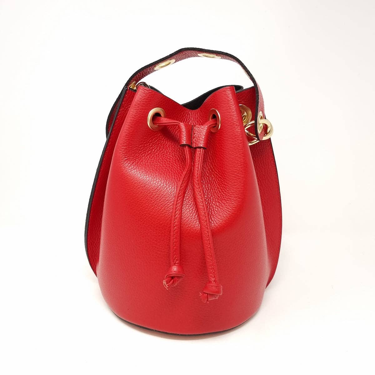 German Fuentes Handbags - Wholesale Top Handle Bag - Women's - GF0447 GENUINE ITALIAN LEATHER BIG BUCKET BAG8