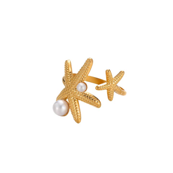 Ring ocean pearls for wholesale by Rosies
