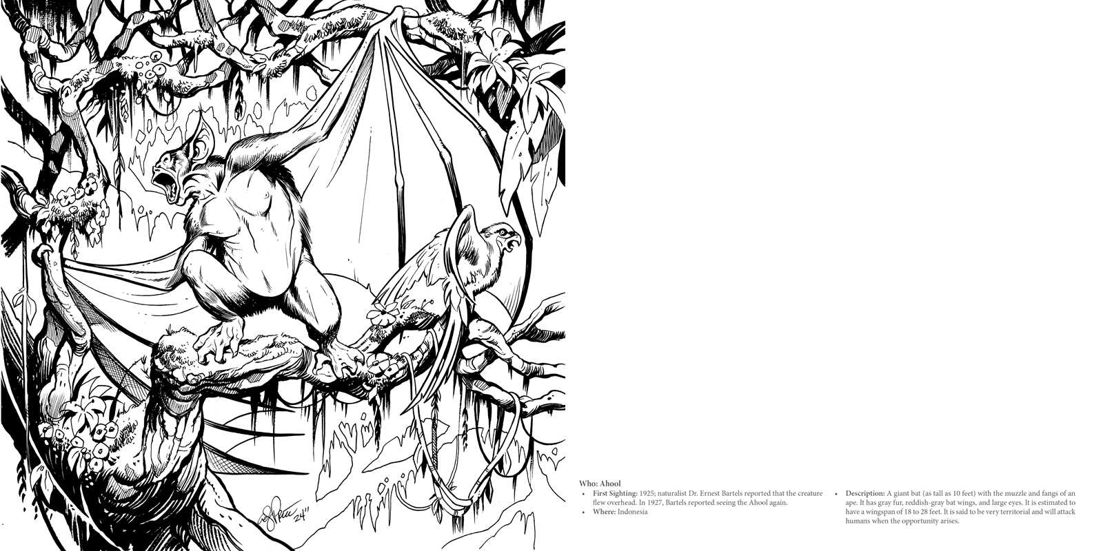 Simon & Schuster - Wholesale Coloring & Activity Book - Adult - Cryptid Creatures Coloring Book by5