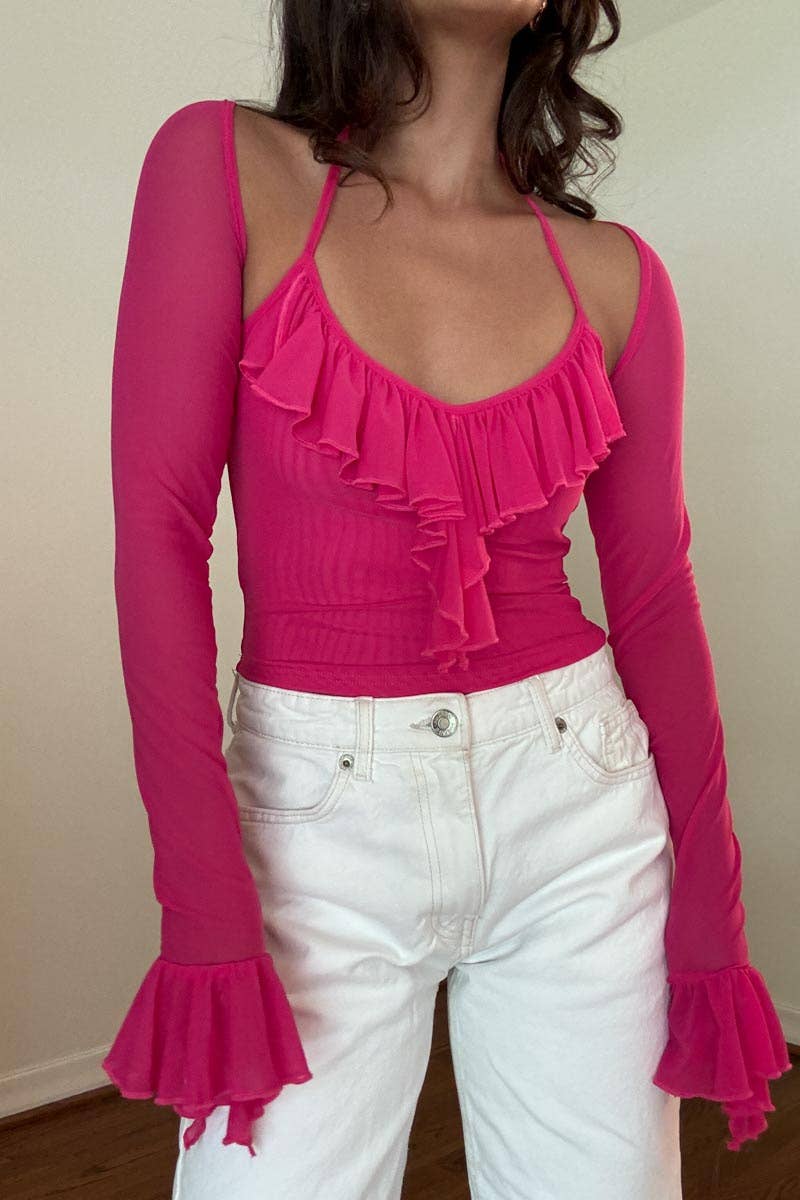 Salty – Blusa - Mulher por atacado – CROP TOP DE MANGA COMPRIDA6