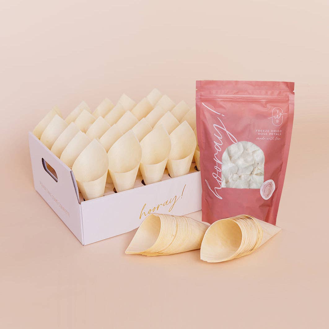 The Whole Bride - Wholesale Confetti - The Ultimate Rose Petal Bundle (petals, cones + trays)0