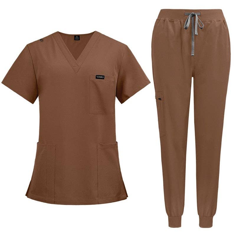 FurDecoration - Wholesale Healthcare Uniform - Women's - Short Sleeve Straight Leg Scrub Suit8