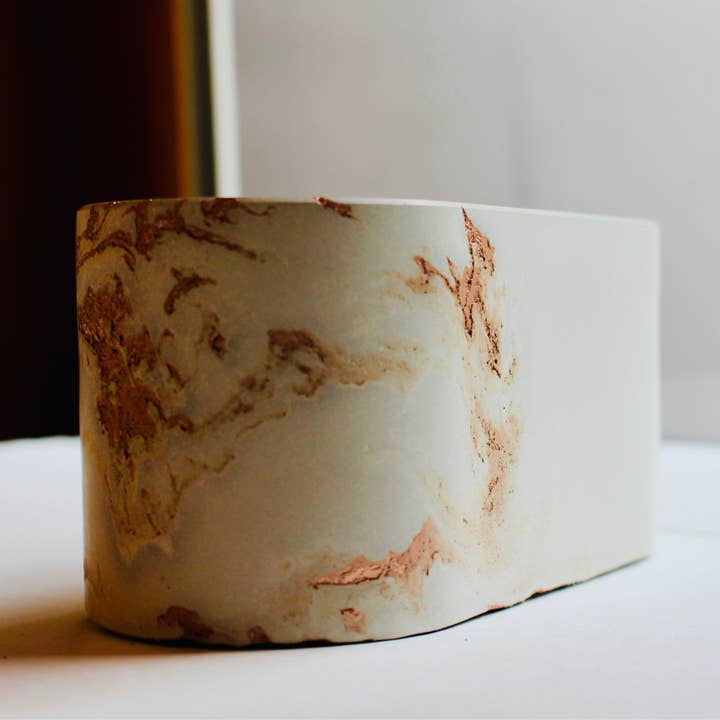Verthandi Botanical - Wholesale Plant Pot - CONCRETE OVAL PLANTER