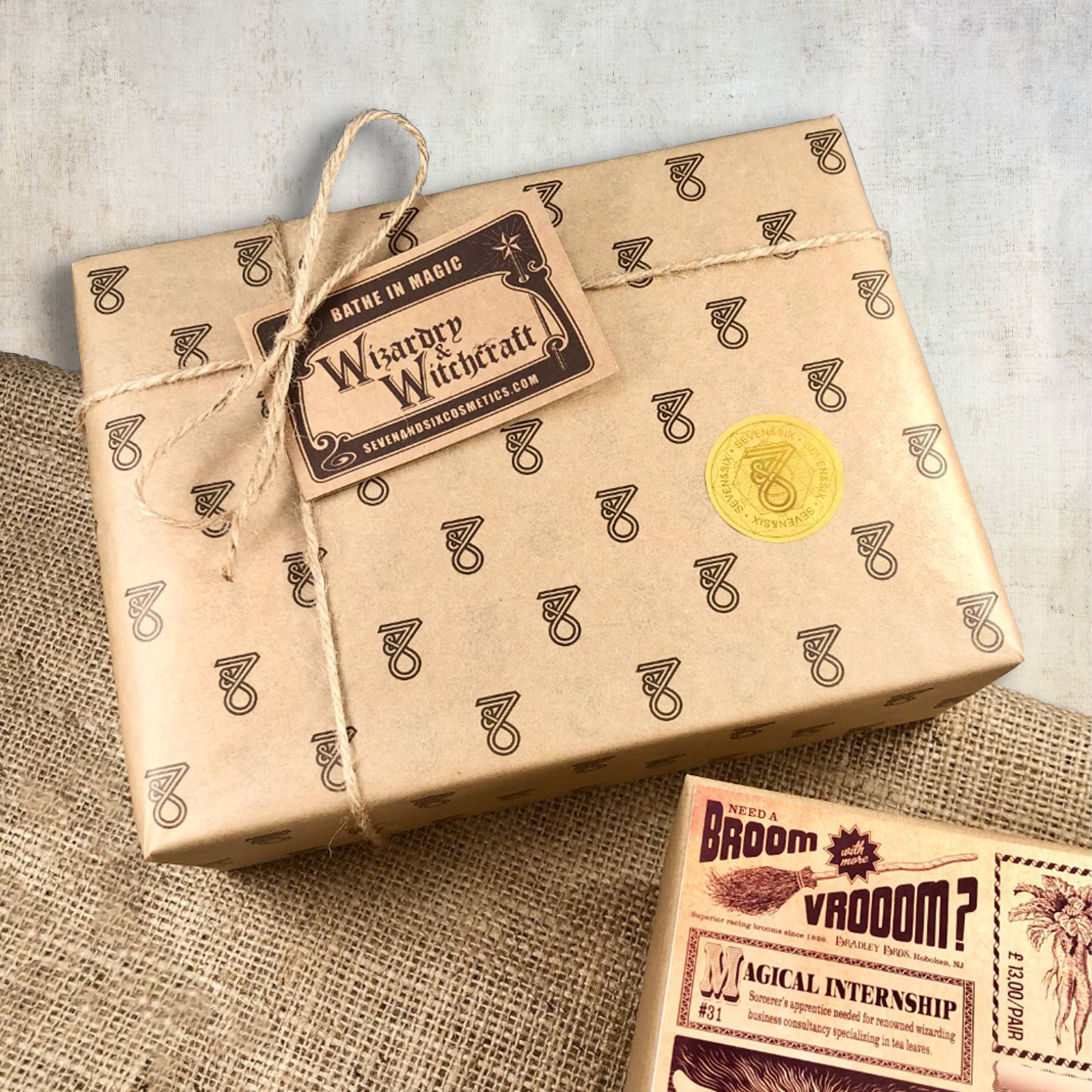 Seven and Six Gifts - Wholesale Bath & Body Set - Witchcraft and Wizardry Gift Set, Magical Witchy Wiccan Box 7