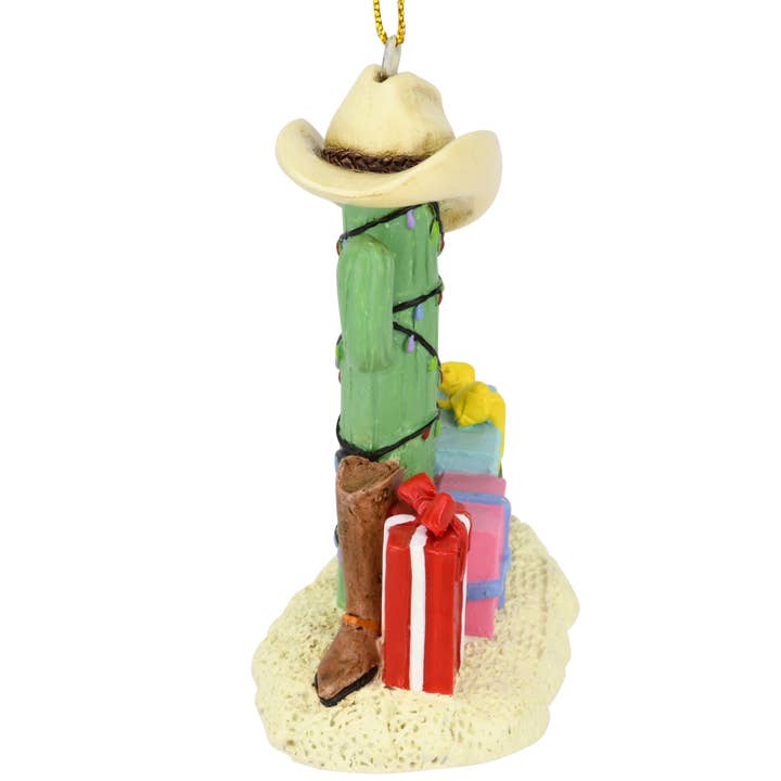 Tree Buddees - Wholesale Ornament - Cactus Kerstboom met Cowboylaarzen Cowboyhoeden en Cadeaus Ornament2