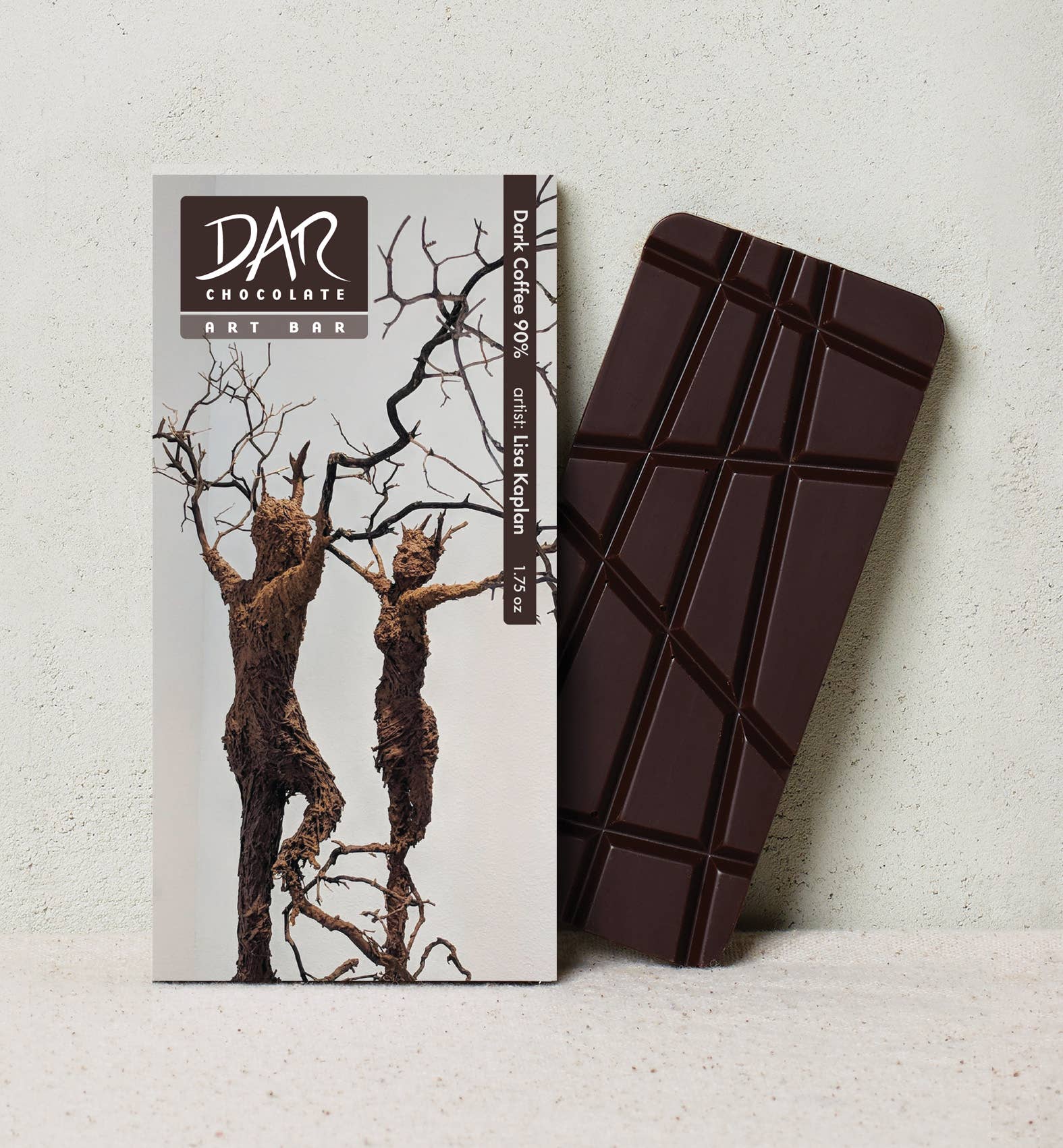 Dar Chocolate – wholesale Chocolate bar – Art Bars! Dark Coffee 90% Chocolate Bar Organic Vegan
