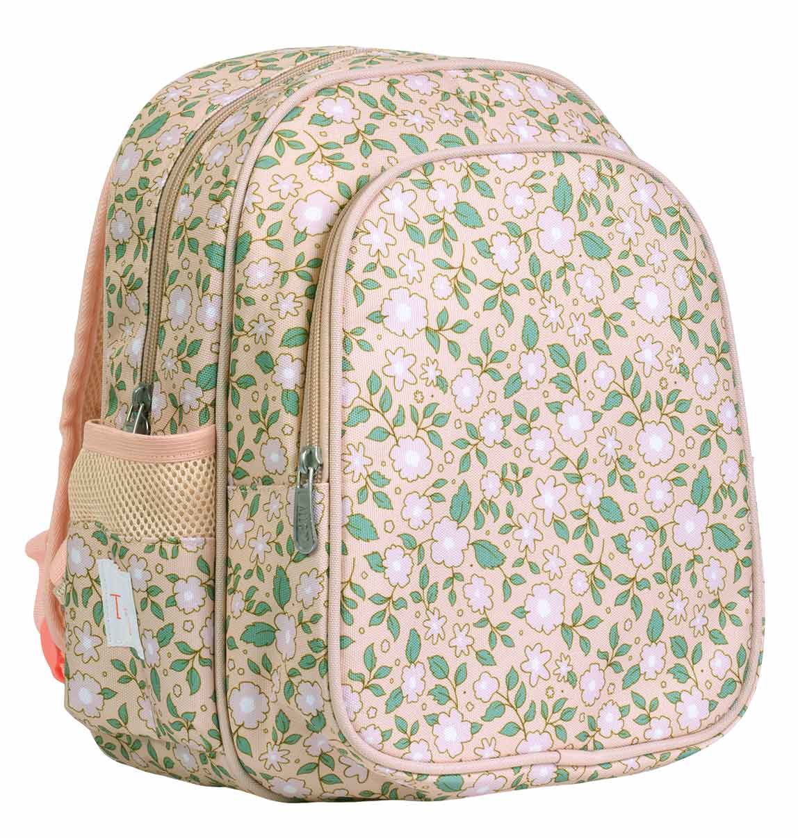 A Little Lovely Company - Wholesale Backpack - Kids - Kids backpack insulated front compartment: Blossoms-pink1