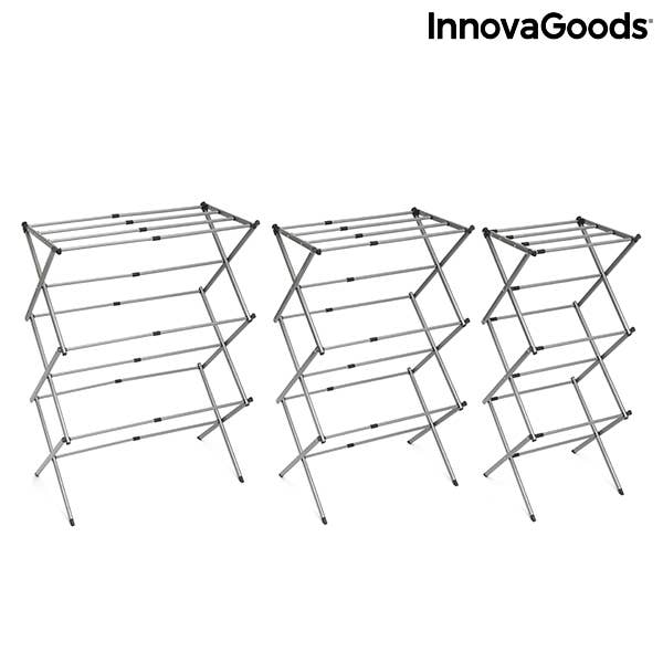 InnovaGoods - Wholesale Clothes Hangers - Foldable and Extendable Metal Clothes Rack with 3 Alt 11 Bars2