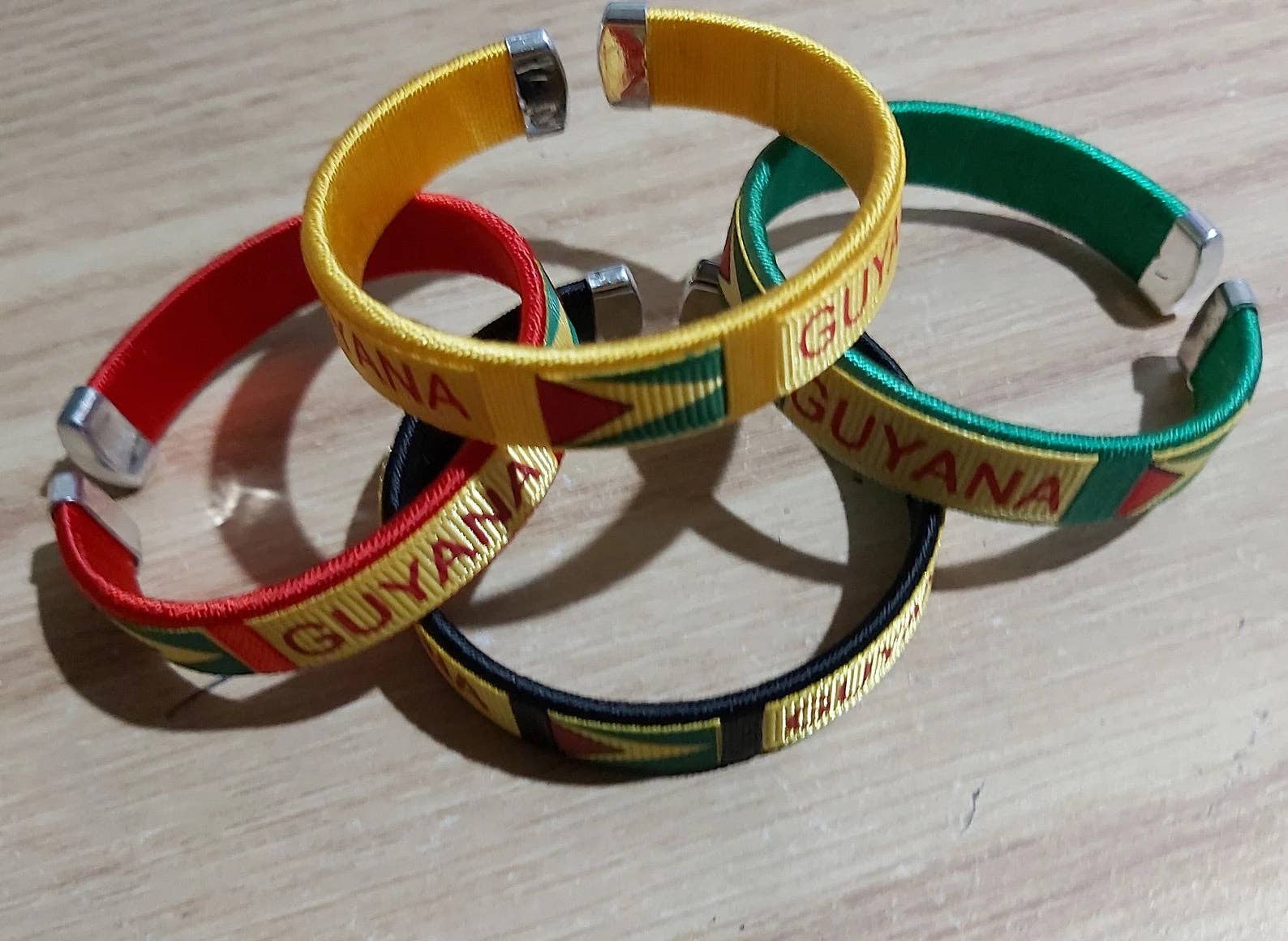 Guyanese Swag - Wholesale Woven/Braided Bracelet - Guyana Flag C bracelet0