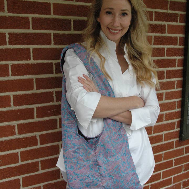 Dekko Trading - Wholesale Tote bag – Unisex - Upcycled Saree Market Bag5