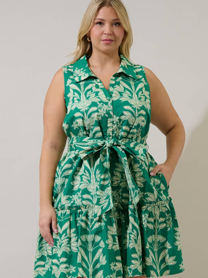 Zady Sleeveless Mini Dress Estela Floral Curve for wholesale by Sugarlips