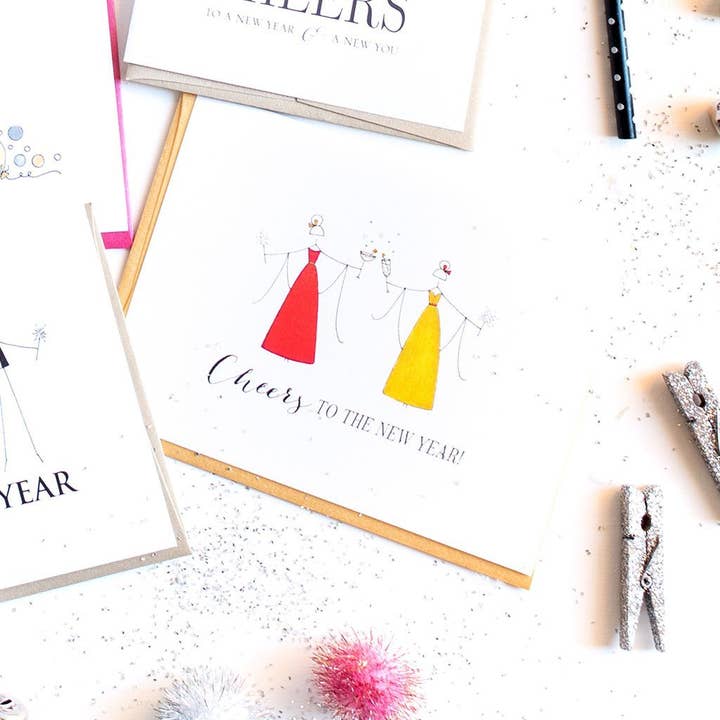 «CHEERS» BIGLIETTO DI CAPODANNO per la vendita all'ingrosso da parte di LO in LONDON®