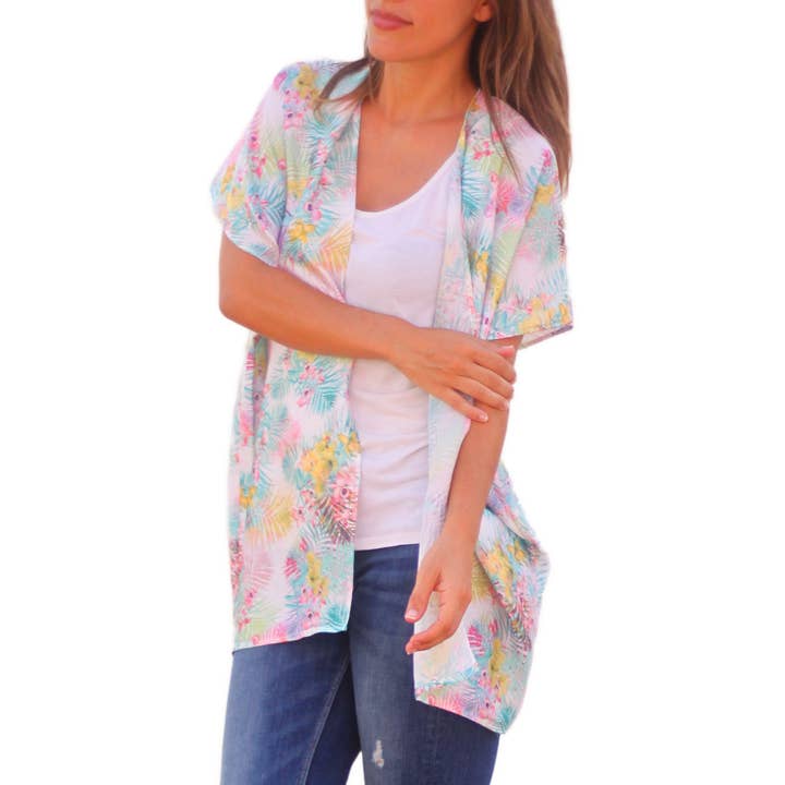 Short sleeve kimono · Orchids for wholesale by BRANDELIA