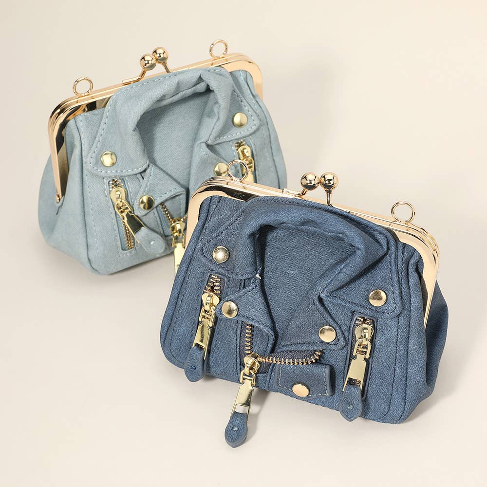 Sensibling Corp. - Wholesale Crossbody Bag - Women's - Faux Leather Motorcycle Jacket Purse / Crossbody Bag0