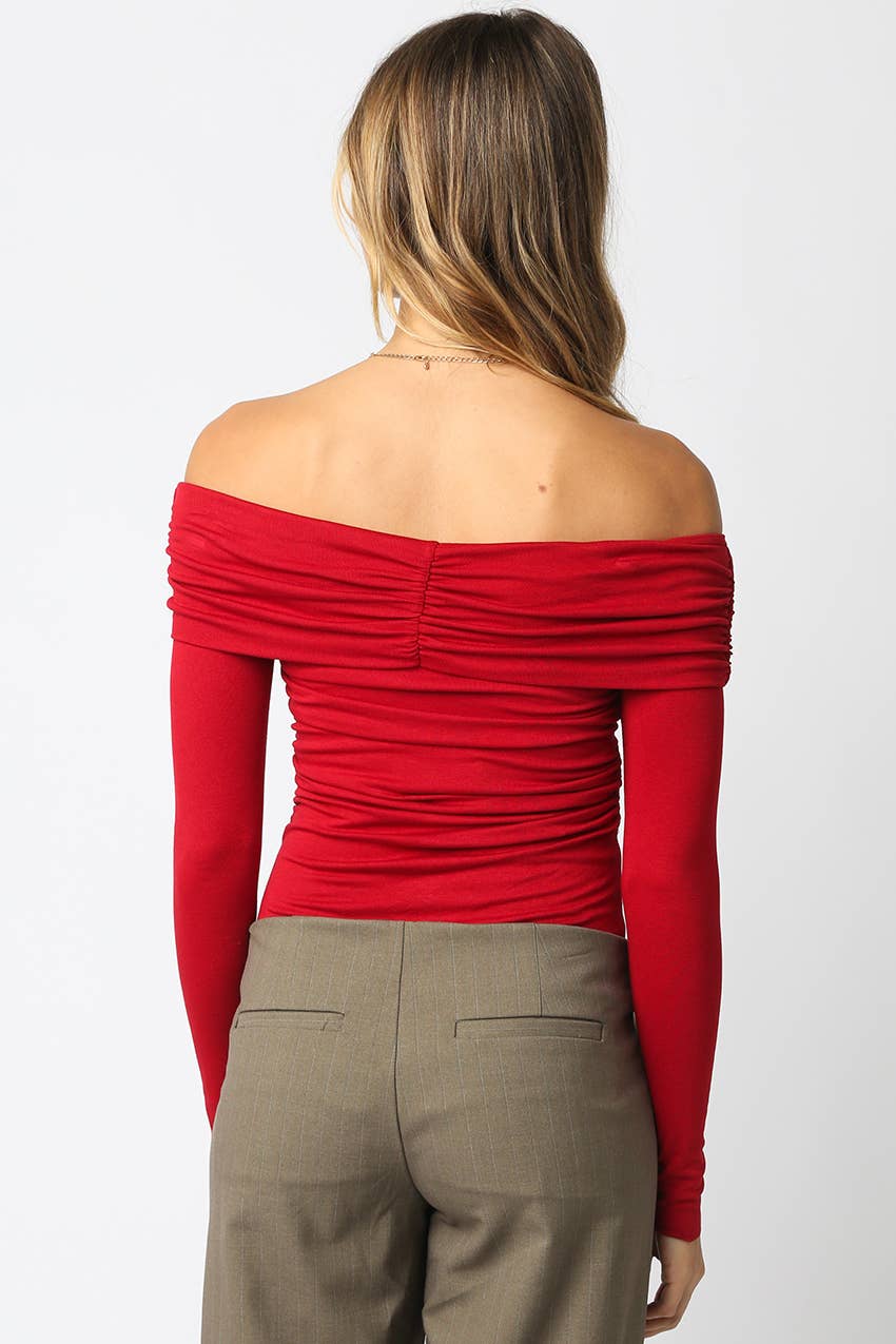 Olivaceous - Wholesale Bodysuit - Women's - Esther Off Bodysuit7