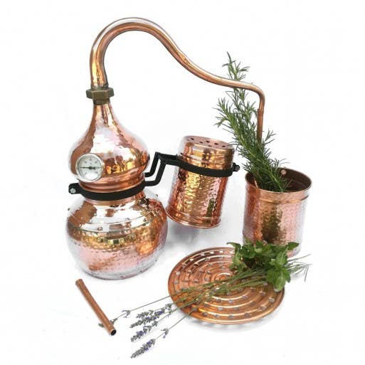 Alkimista - Wholesale Kitchen Appliance - COPPER TILTING COLUMN ALEMBIC with thermometer installed1