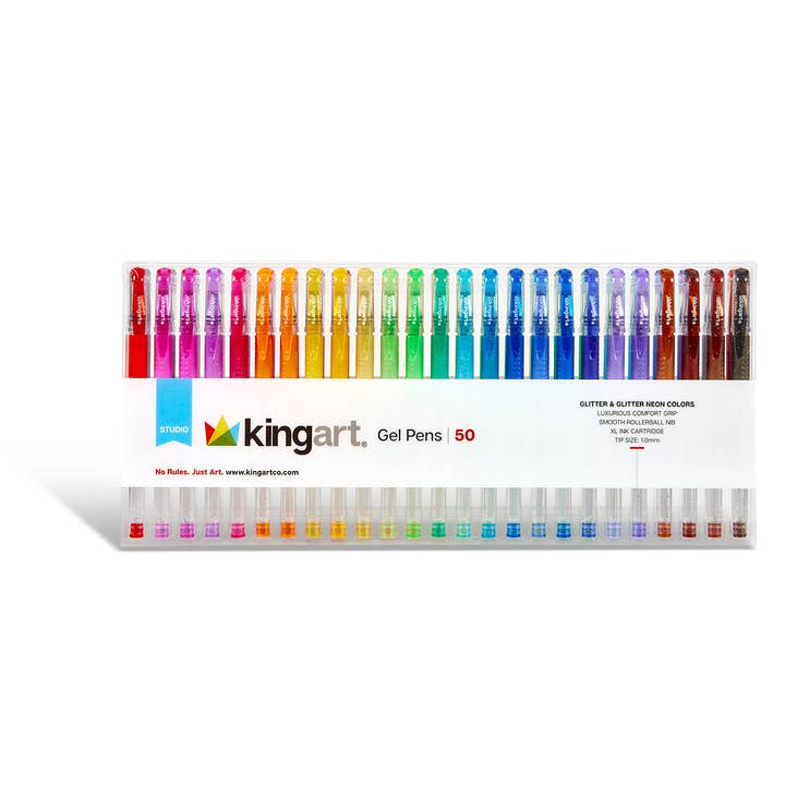 KINGART - Wholesale Pen - Gel Pens 50 Glitter Colors7
