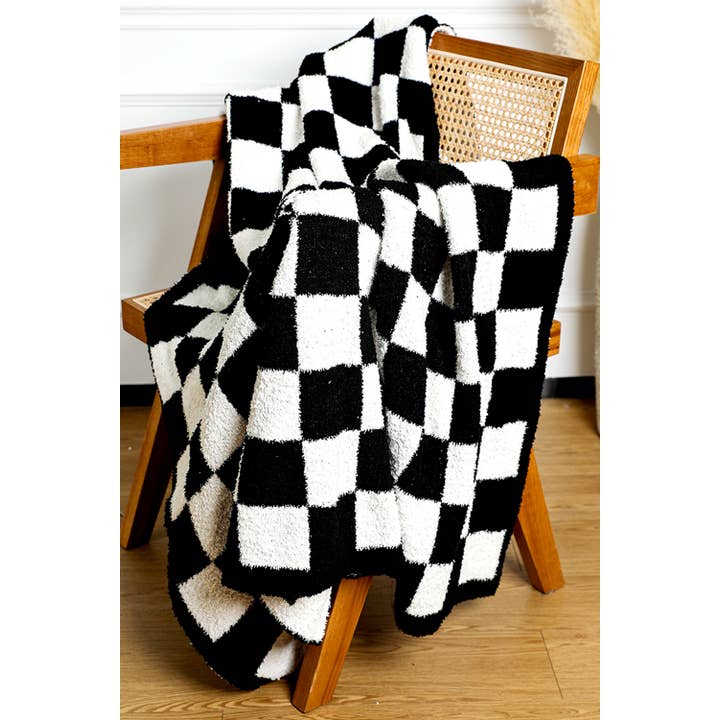 1 the Woman - Wholesale Throw Blanket - Plush Checkered Print Sofa Blanket 50*60inch1