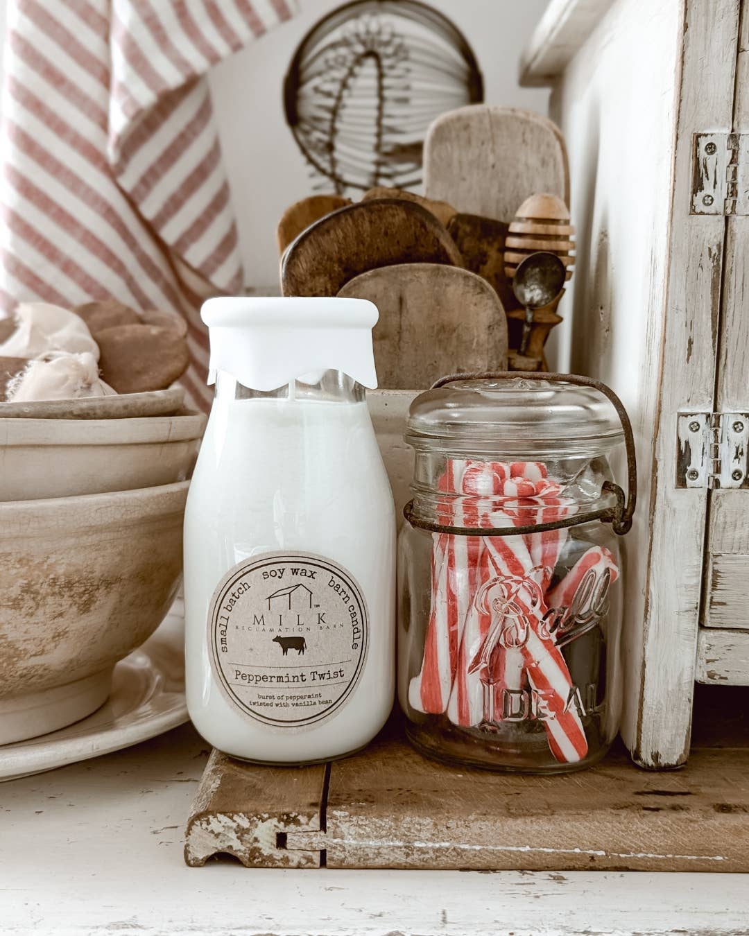 Milk Reclamation Barn - Wholesale Jar/Filled Candle - Milk Bottle Candle 13 oz25