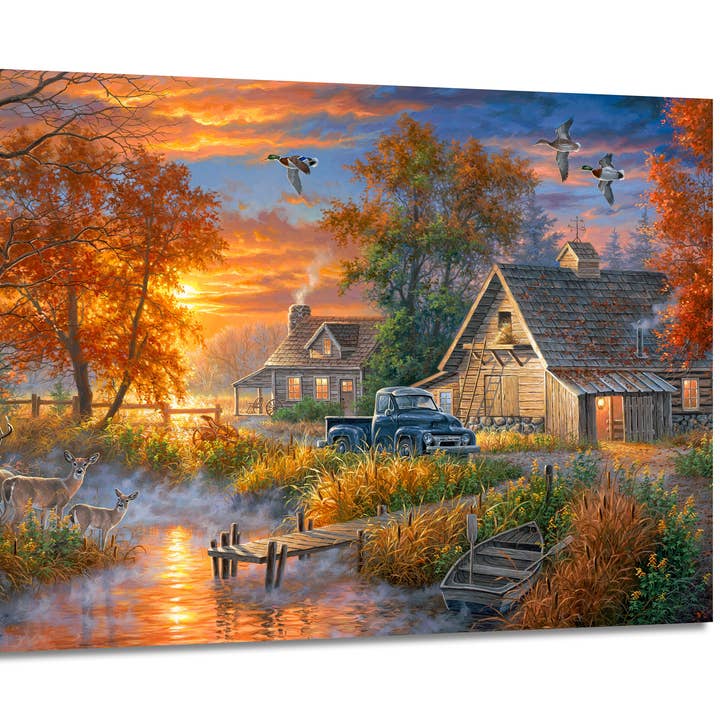 Glow Decor - Wholesale Art Print - Grandpa's Farm 18x24 Fully Illuminated LED Wall Art