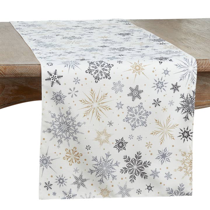 White Snowflake Runner for wholesale on Faire