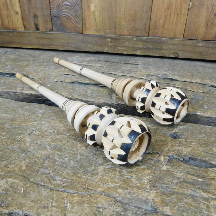 Molinillo Whisk-#2-Chocolate Wooden Stirrer-2.5x15 inch-$9 for wholesale by My Amigos Imports