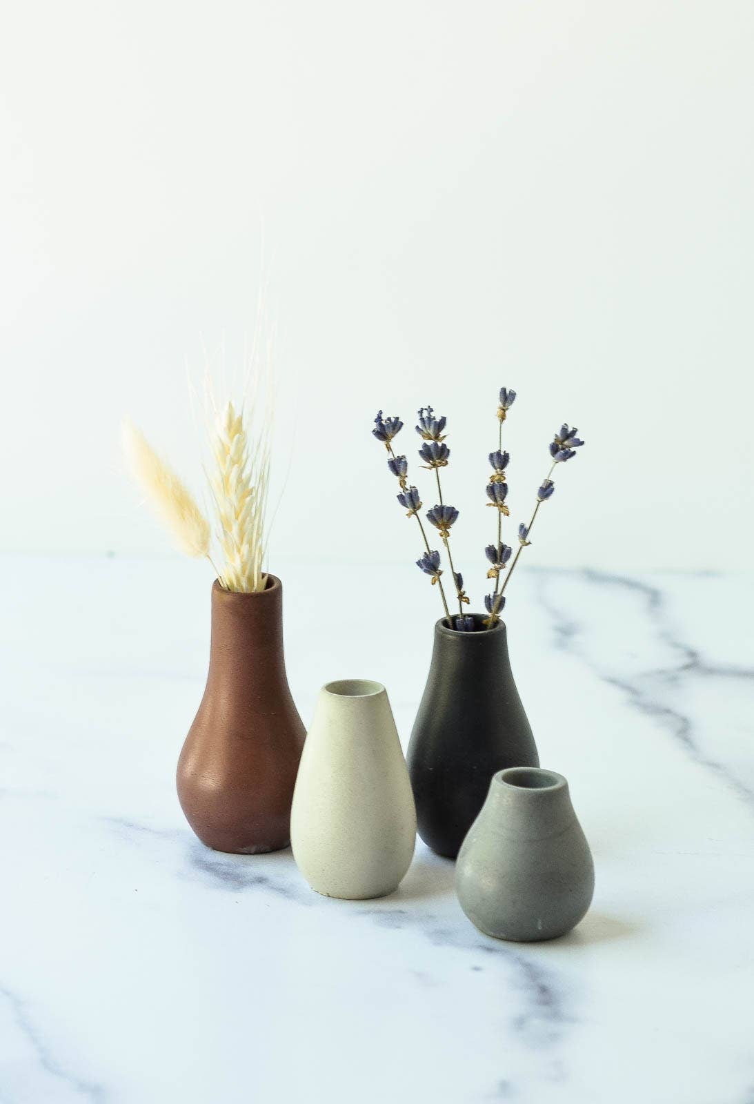 Cedar & Stone Garden – wholesale Vase – Set of 4 Miniature Bud Vases4