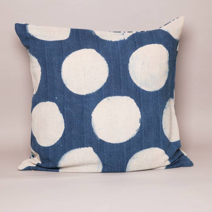 Hand Woven Cushion Cover, Indigo Moon for wholesale by Storie