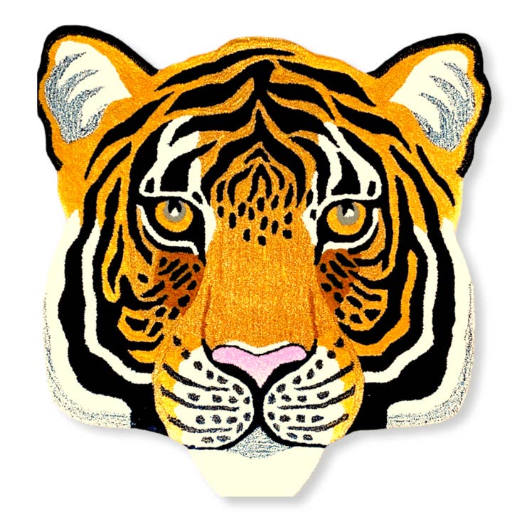 Wild Cat Tiger Face Hand-Tufted Wool Accent Rug and other Purchase Wholesale size 3 footballs. Free Returns & Net 60 Terms on Faire trending on Faire.