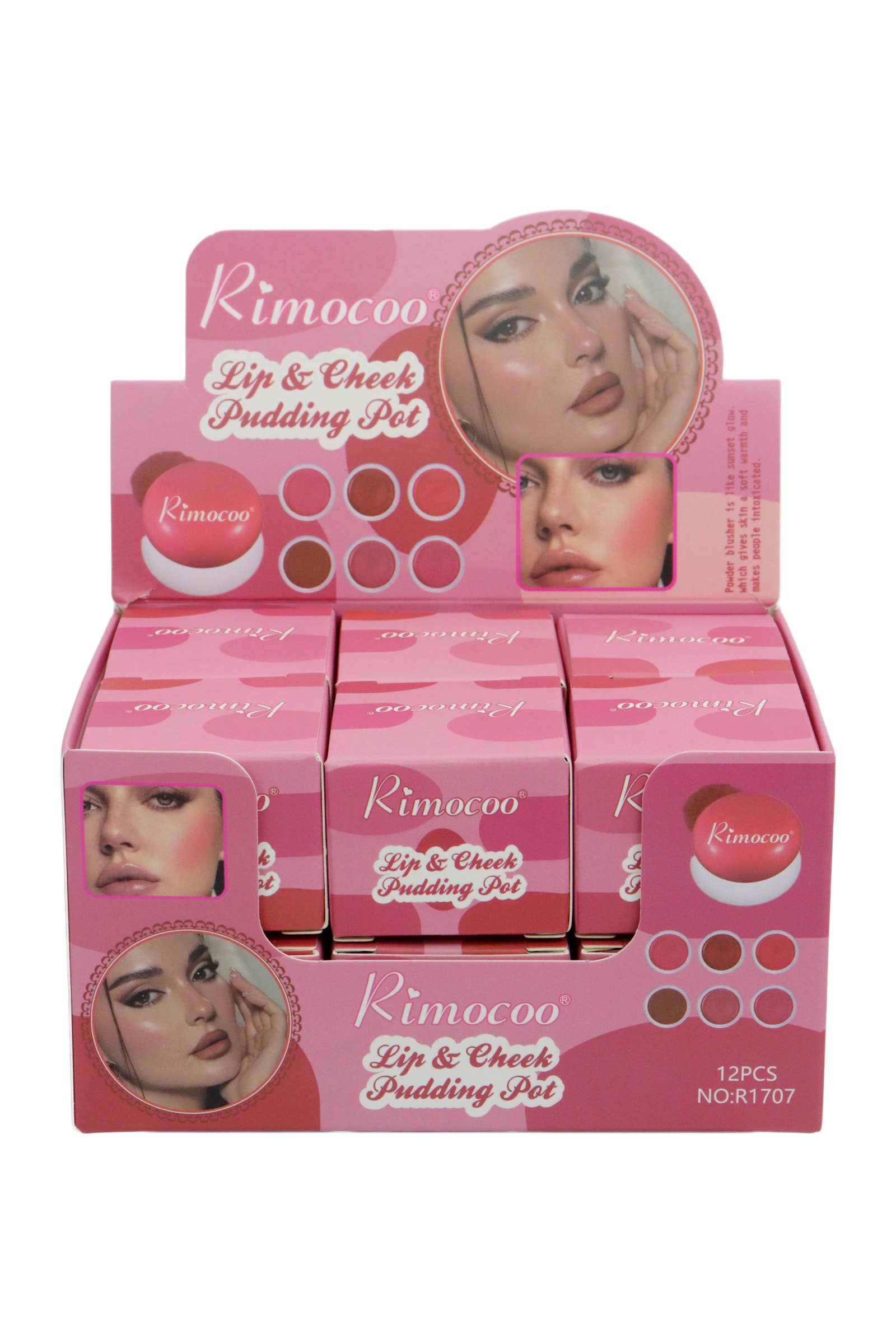 Cap Zone - Vente Encres à lèvres - Pot de couleur longue tenue pour lèvres et joues avec boîte - 12 pcs1