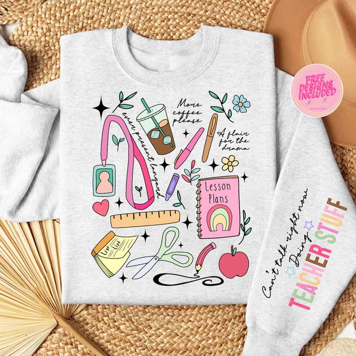Sudadera para profesores, regalo de agradecimiento a los profesores, cuello redondo para venta al por mayor de Dm Crafting