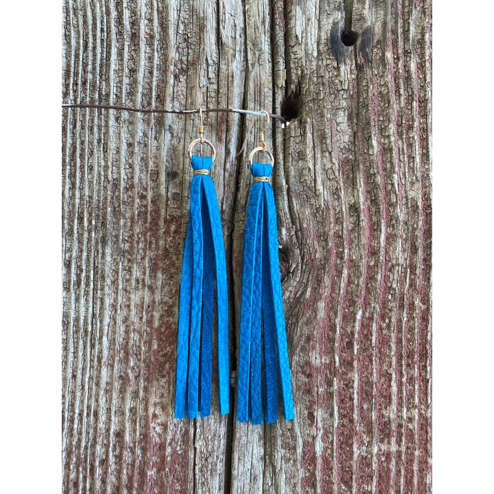 J.Forks Designs - Vendita all'ingrosso Orecchini con nappe - 14112 Orecchini in pelle con nappine6