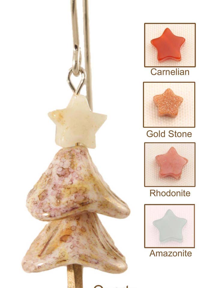 Glinsterende Moonlight Tree Oorbellen - Sterling Zilver voor wholesale door Ardent Designs