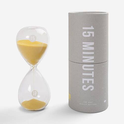 15 Minute Sand Timer, (Not for US Customers) for wholesale by The School of Life