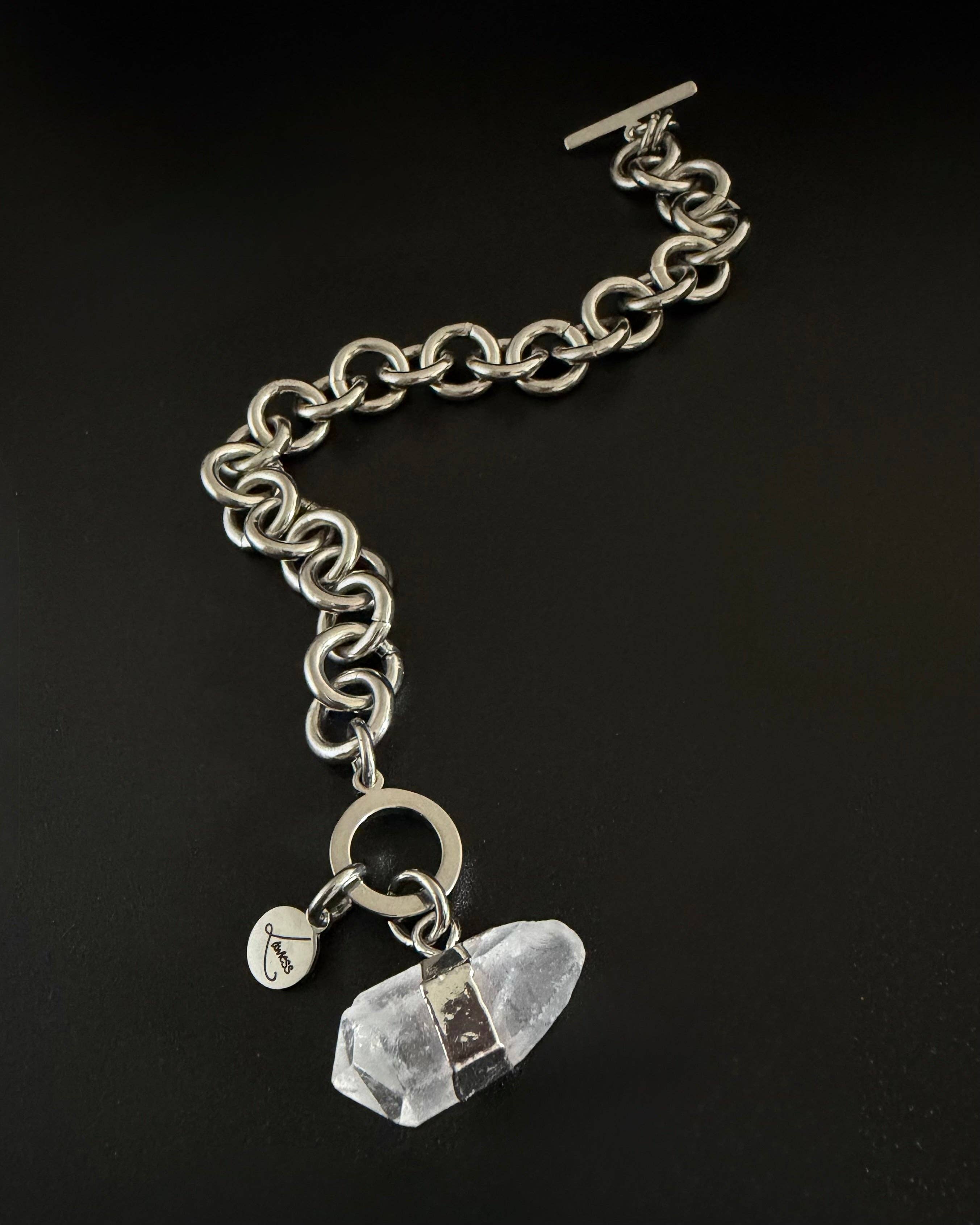 Lawless - Wholesale Charm/Dangle Bracelet - Athena Axiom Bracelet - 12mm Silver / Quartz Crystal2