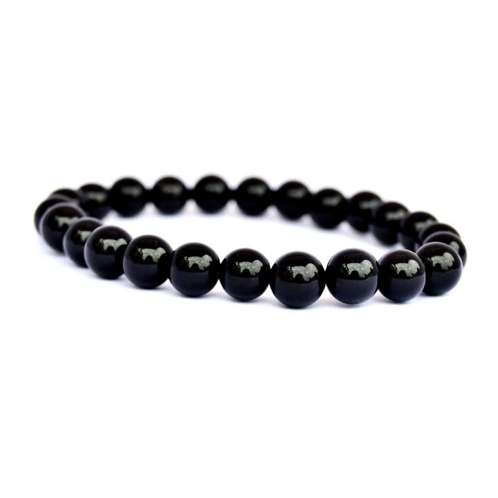 Schwarzes Onyx-Armband – 8 mm Perlen für den Großhandel von Kaia & Crystals