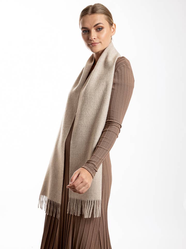 Alpaca Tørklæde - Almindelig (Byg) for engroshandel hos thread+butter