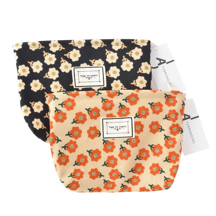 Funkyrel® Atzbranding Limited - Wholesale Make-up/cosmetic bag - Cosbai - Vintage Floral Print Makeup Bag8