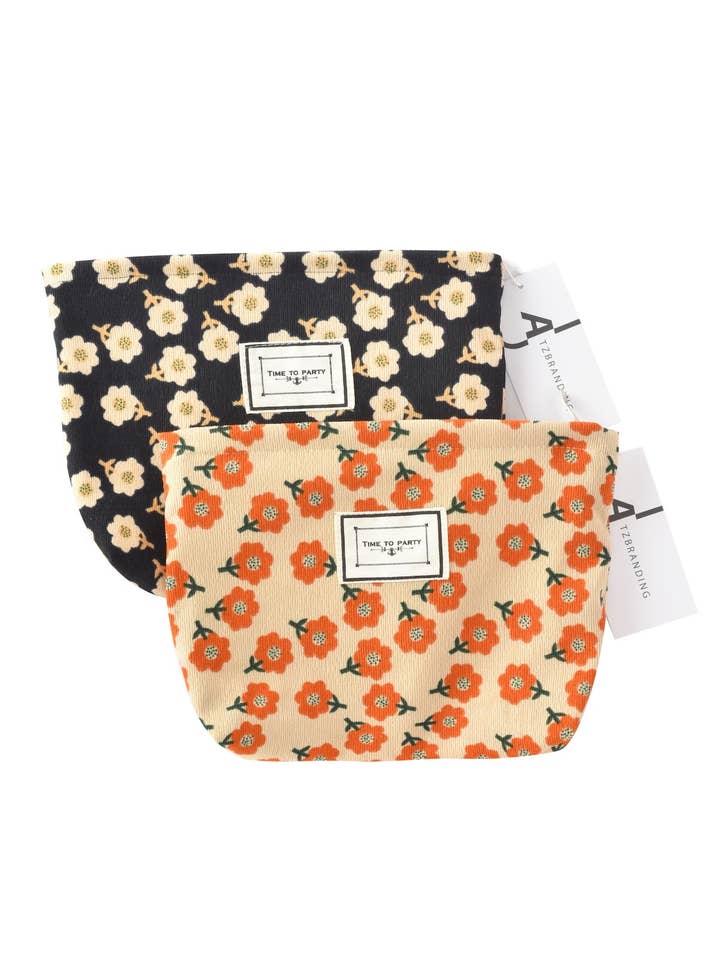 Cosbai - Vintage Floral Print Makeup Bag for wholesale by Funkyrel® Atzbranding Limited