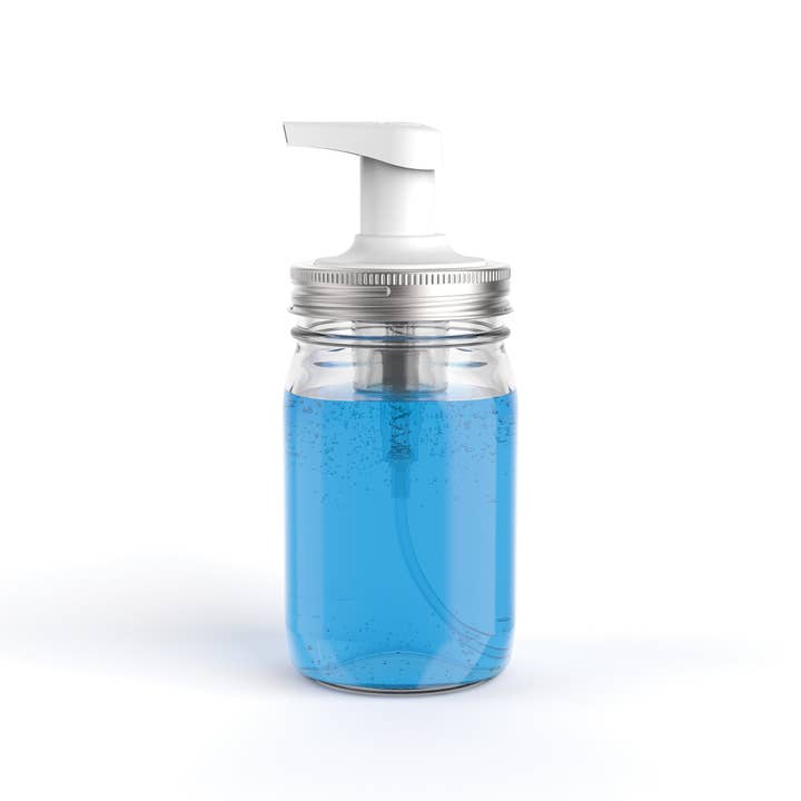 Fox Run Brands - Wholesale Soap Dispenser - Jarware White Foaming Soap Dispenser Lid, Regular Mouth Jar