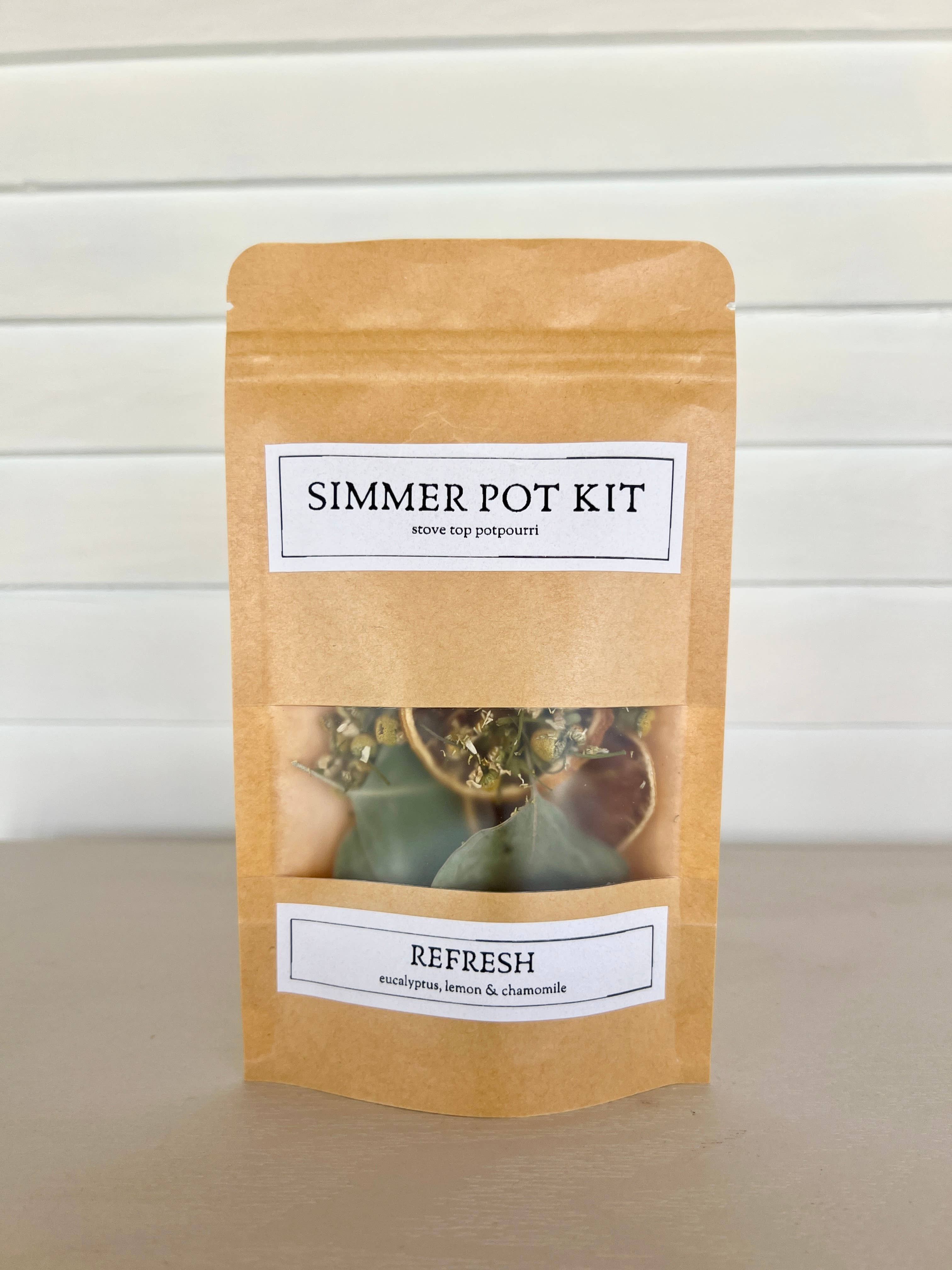 Unearthed Naturals - Wholesale Potpourri - Refresh - Simmer Pot Kit - Eucalyptus, Lemon & Chamomile1
