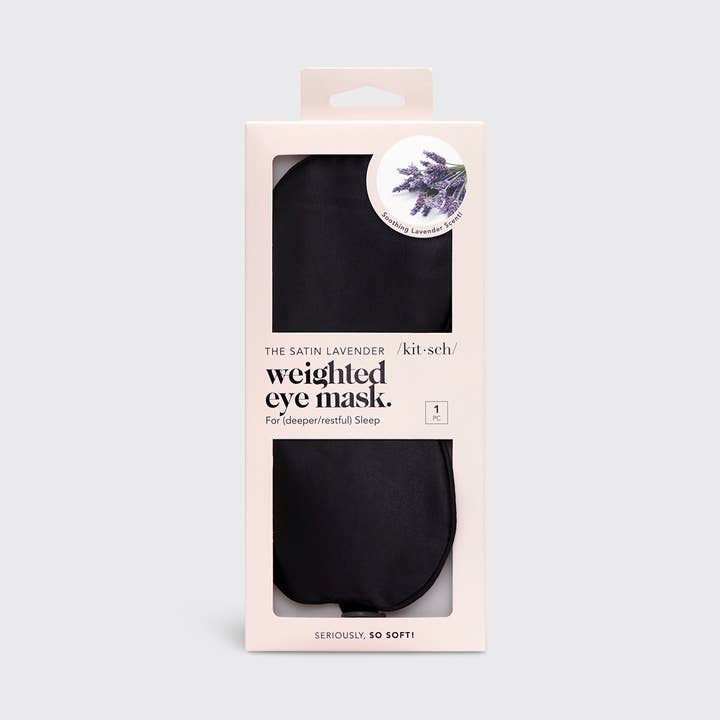 KITSCH - Wholesale Sleep/Eye Mask - The Lavender Weighted Satin Eye Mask