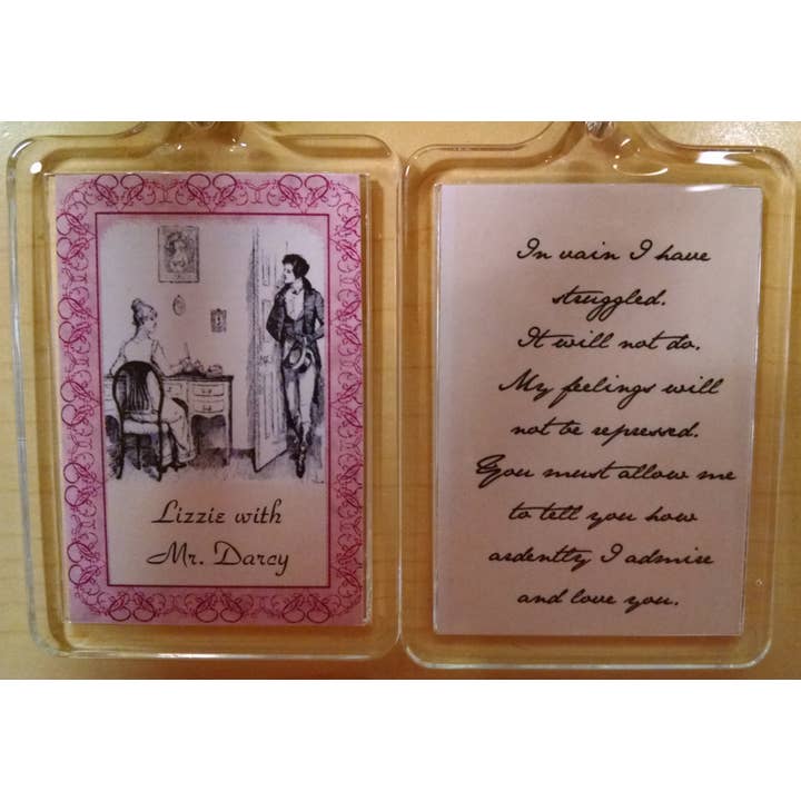 The Marble Faun Gifts - Wholesale Keychain - Unisex - Darcy’s Proposal Quote Keychain