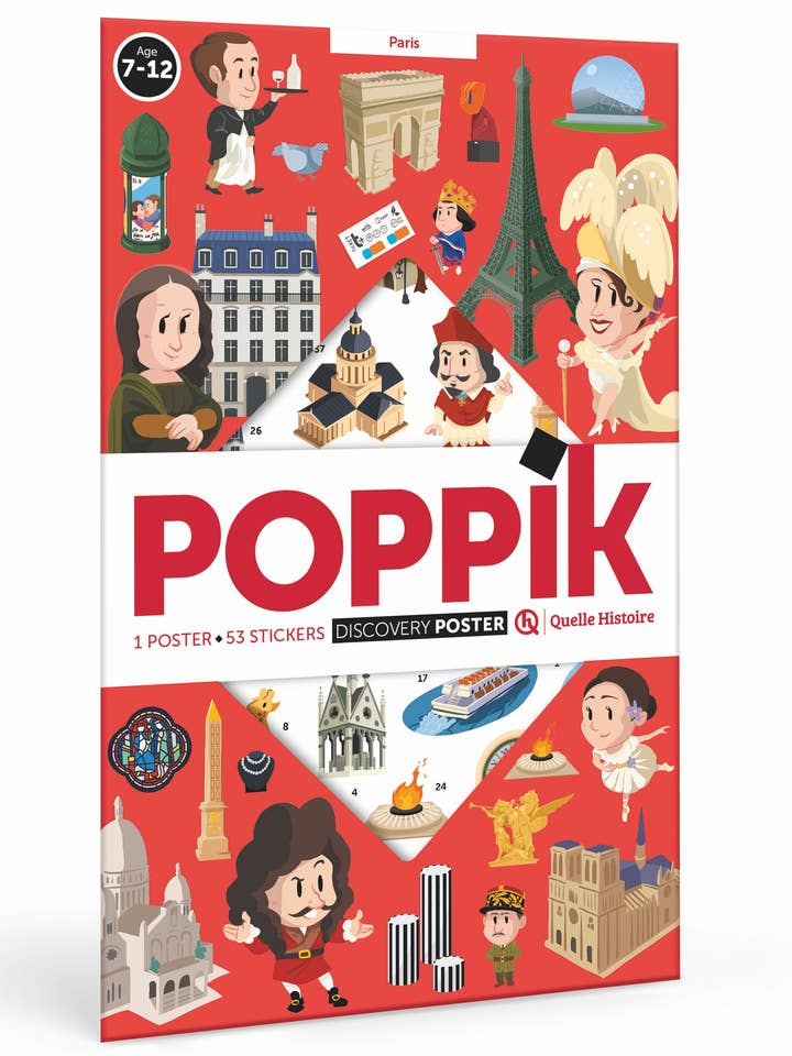 poster poppik et quelle histoire - Paris pour la vente par POPPIK
