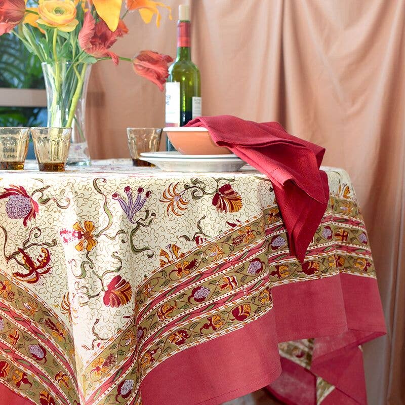 Couleur Nature - Wholesale Tablecloth - Fleurs des Indes | French Tablecloths11