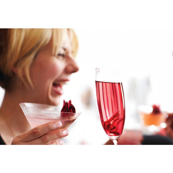 Wild Hibiscus Flower Company - Wholesale Cocktail Mix/Syrup - Wild Hibiscus Flowers in Syrup 8.8oz Jar2