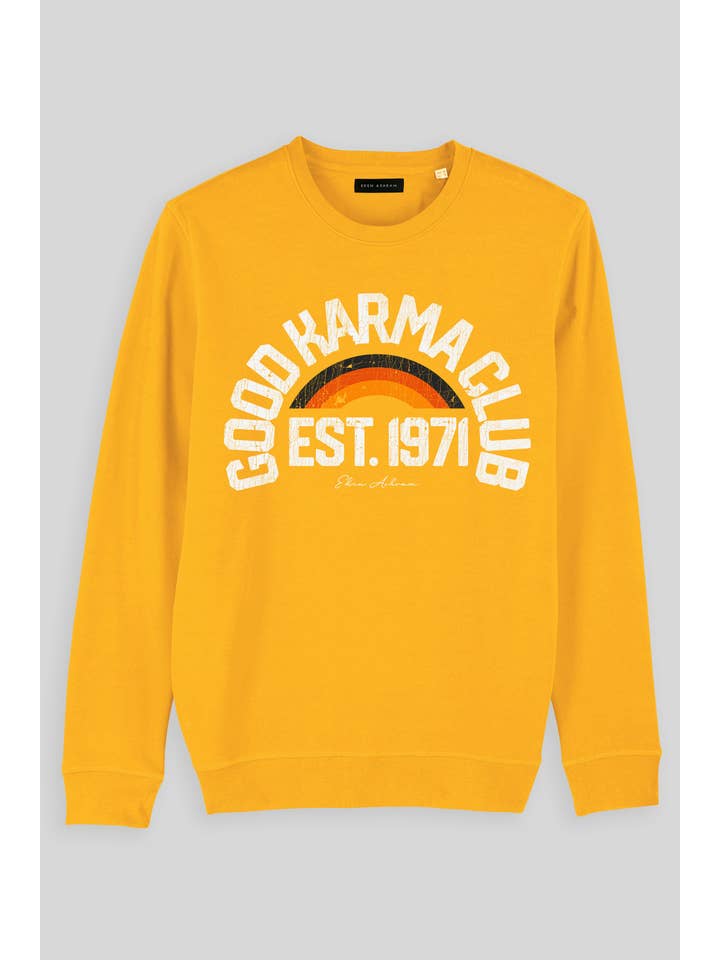 Eden Ashram - Wholesale Graphic Sweatshirt - Women's - Good Karma Club Premium Crew Neck Sweatshirt1